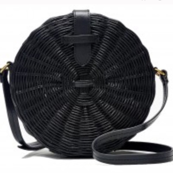 J. Crew Bags Jcrew Round Straw Crossbody Bag Poshmark